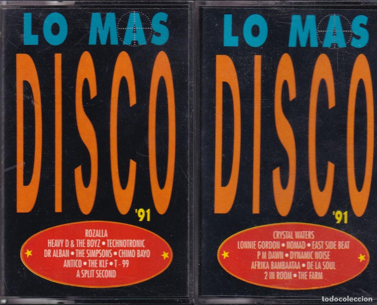 Cassetes antigas: Varios - Lo m&aacute;s Disco '91 (vols 1+2)