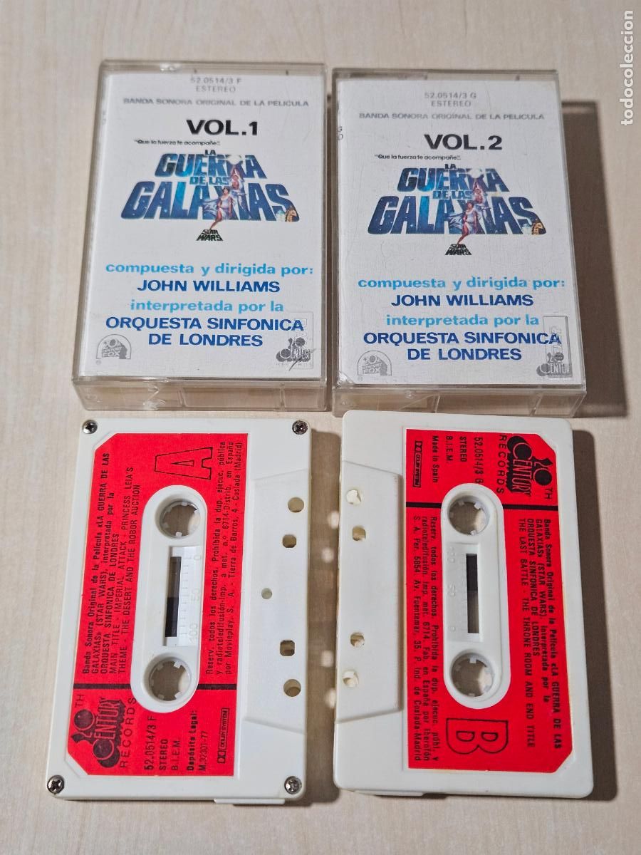 Casetes antiguos: 2 Casetes / Cassettes - Banda Sonora Original Guerra de las Galaxias, BSO - 20th Century - 1977