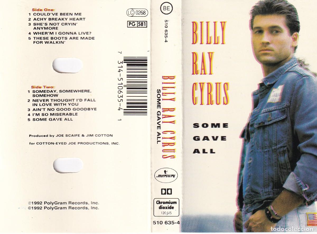 Casetes antiguos: Billy Ray Cyrus - Some gave all - Foto 1