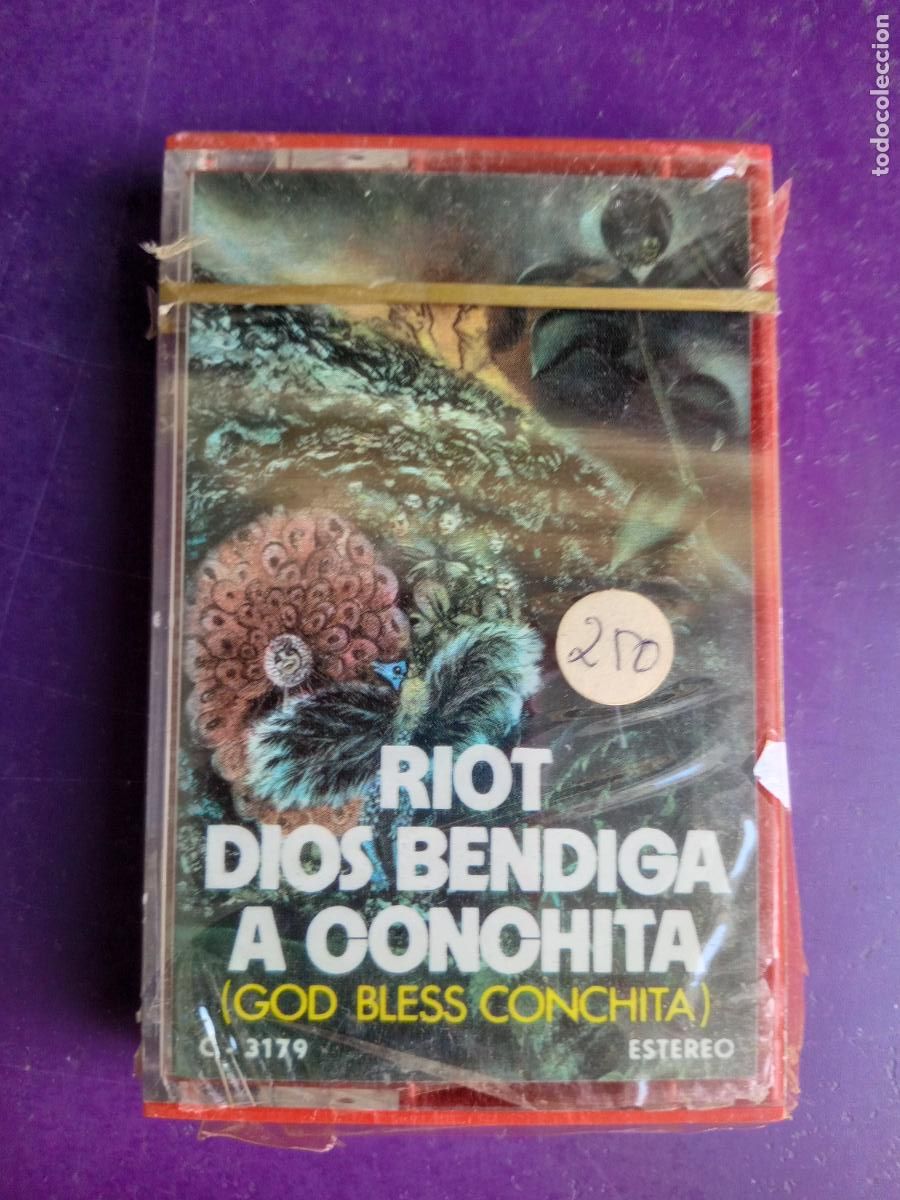 Casetes antiguos: Riot &lrm;&ndash; Dios Bendiga A Conchita (God Bless Conchita) - CASETE MOTOWN 1974 - FUNK 70'S - PRECINTADO