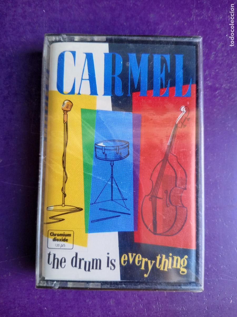 Casetes antiguos: CARMEL - CASETE LONDON PRECINTADA - THE DRUM IS EVERYTHING - NUEVO SOUL JAZZ -