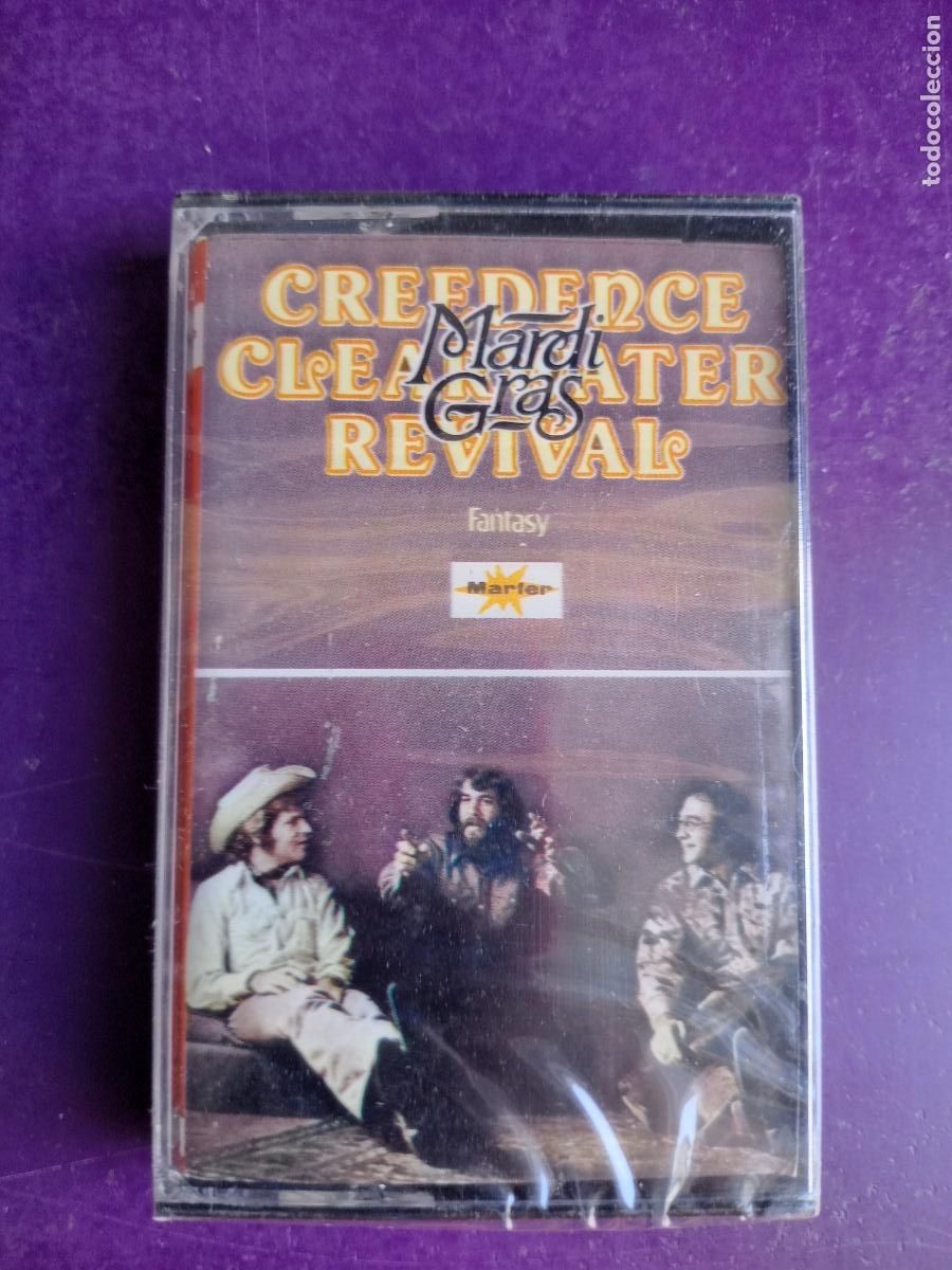 Casetes antiguos: CREEDENCE CLEARWATER REVIVAL - CASETE MARFER 1972 - MARDI GRAS - COUNTRY ROCK - PRECINTADA