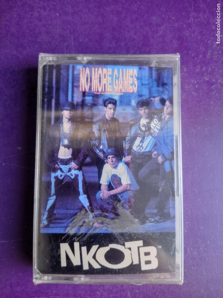 Casetes antiguos: NEW KIDS ON THE BLOCK NKOTB - CASETE PRECINTADA 1990 - NO MORE GAMES - POP ROCK FANS
