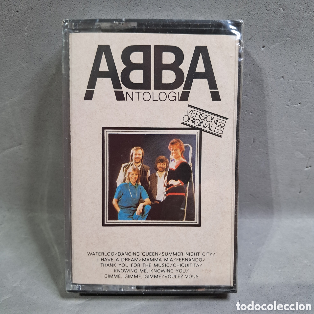 Casetes antiguos: Antiguo casete PRECINTADO, ABBA ANTOLOGIA, Waterloo, Dancing Queen, Mamma Mia, Chiquitita, Fernando