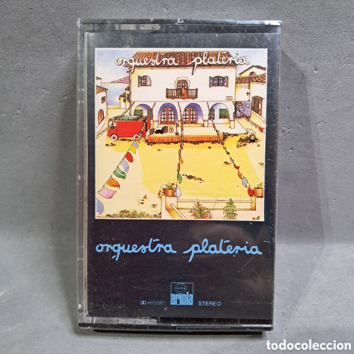 Casetes antiguos: Antiguo casete PRECINTADO, ORQUESTRA PLATERIA, Amparito Roca, Pedro Navaja, El Sabio, Mambo n&ordm; 8