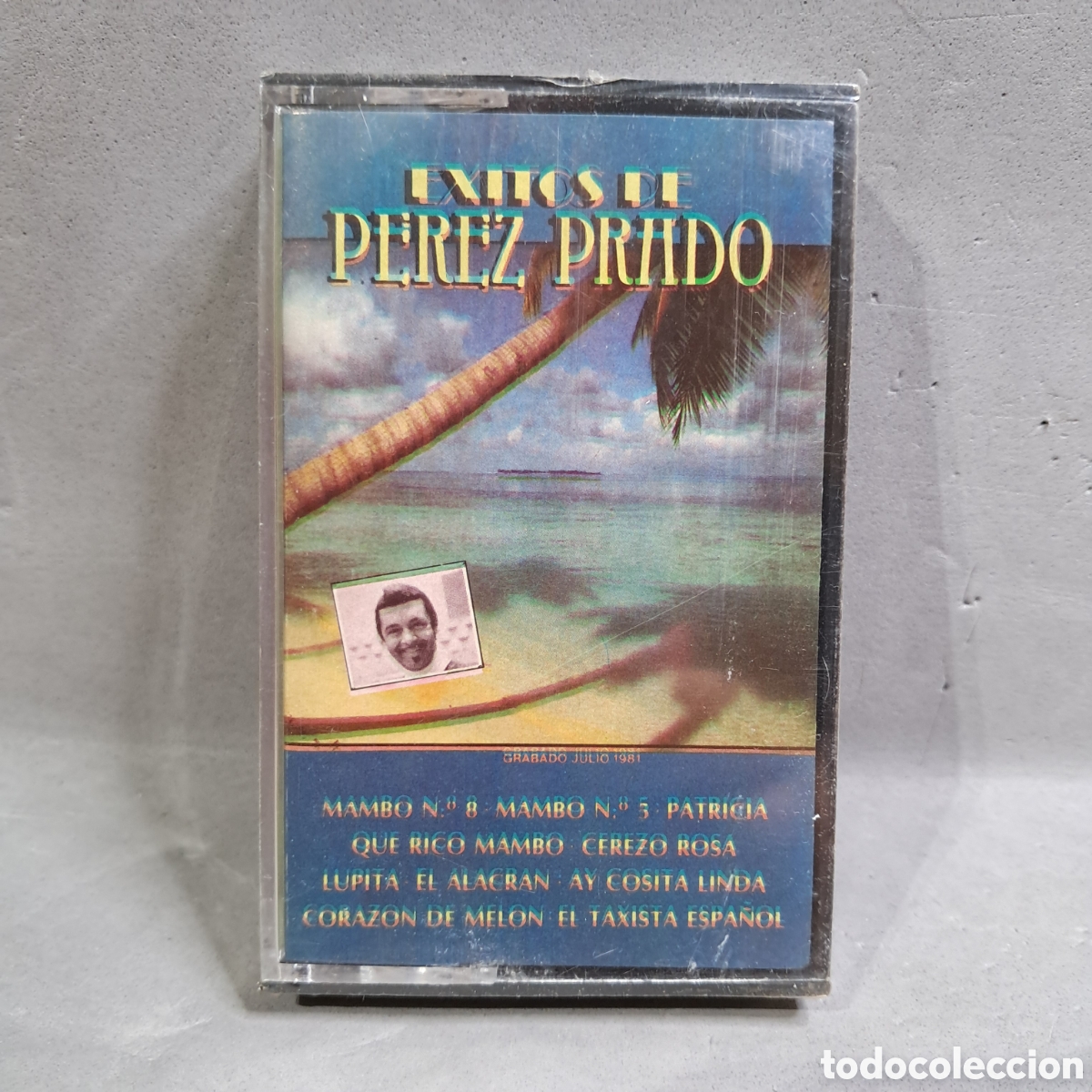 Cassette antiche: Antiguo casete PRECINTADO, EXITOS DE PEREZ PRADO, Mambo n&ordm; 8, Cerezo Rosa, El Alacran, Lupita