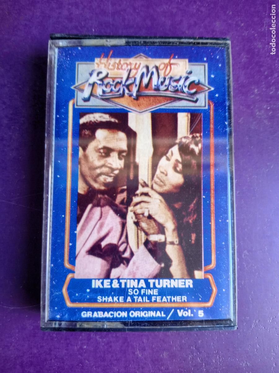 Casetes antiguos: IKE AND TINA TURNER - HISTORIA DEL ROCK - CASETE BIG 1982 - SIN USO - 12 EXITOS