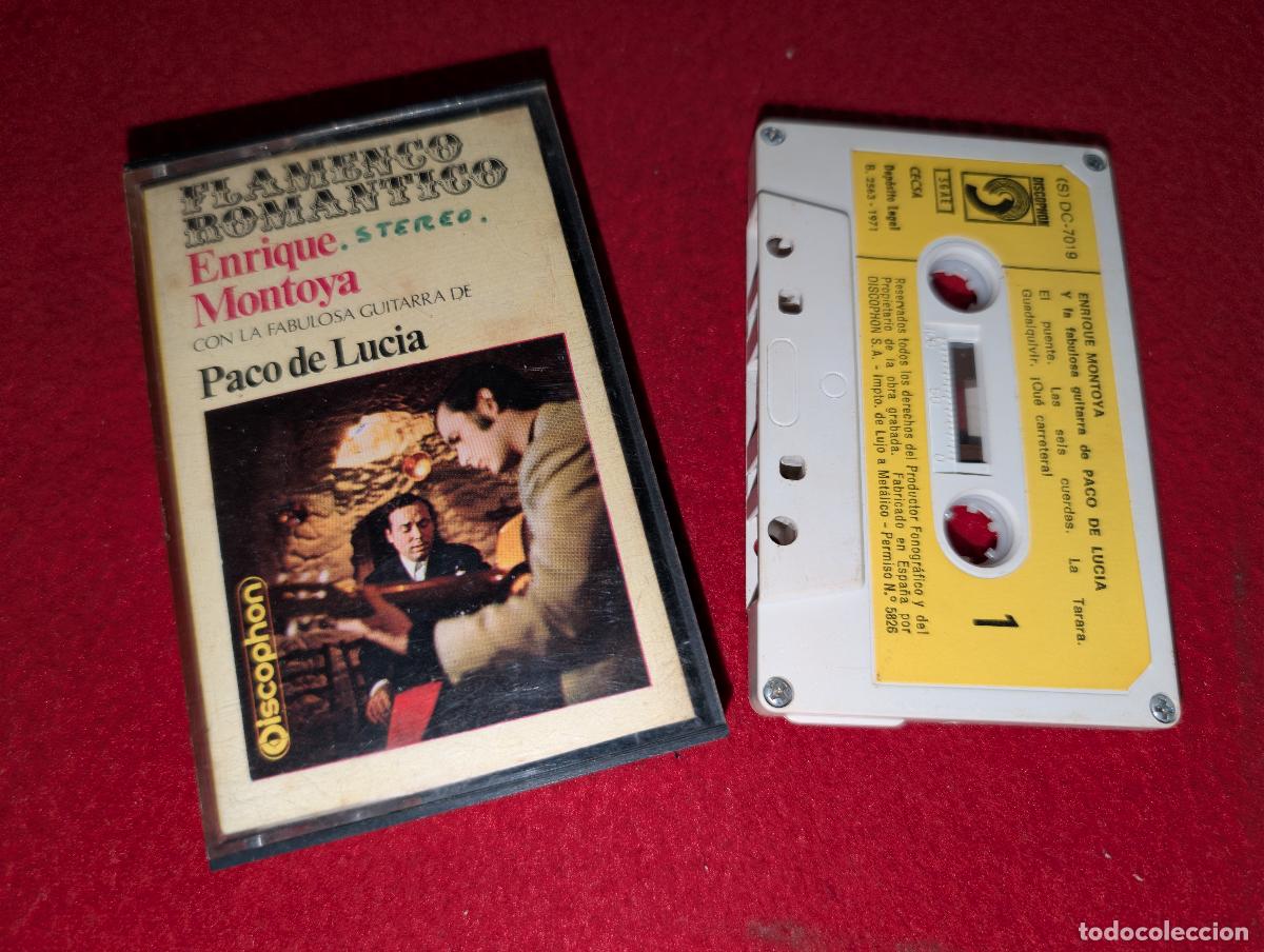 Casetes antiguos: ENRIQUE MONTOYA & PACO DE LUCIA Flamenco romantico K7 CASSETTE 1971 Discophon