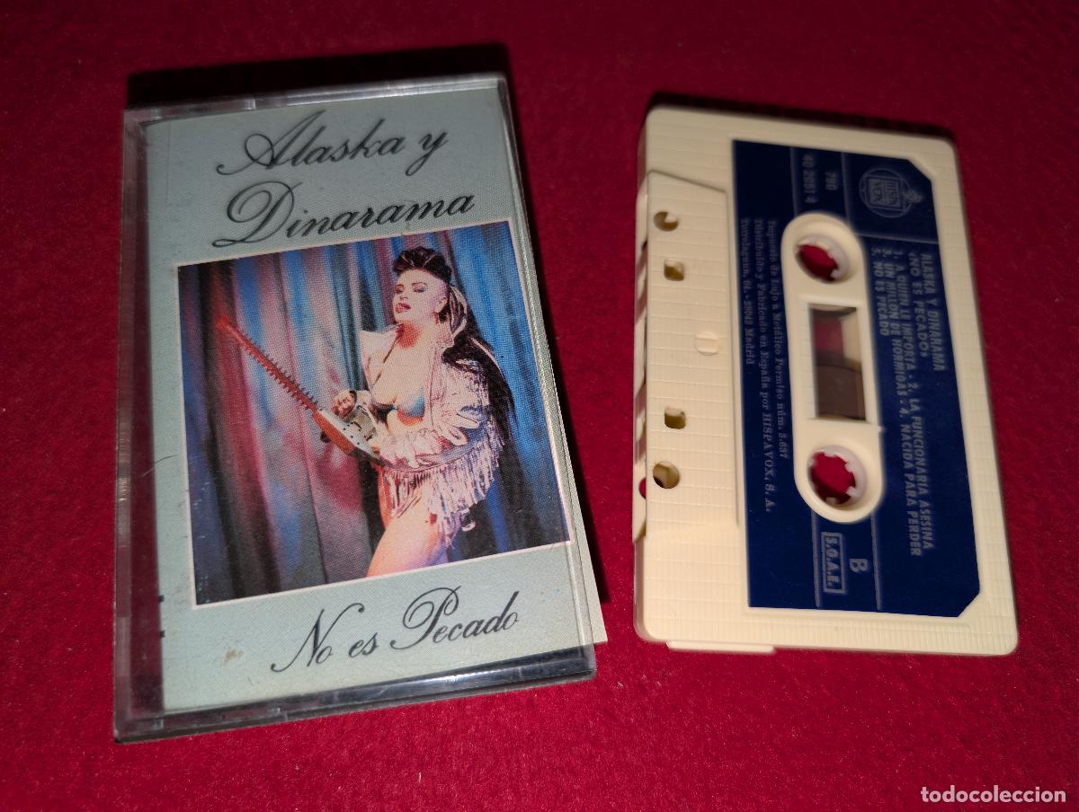 Casetes antiguos: ALASKA Y DINARAMA No es pecado K7 CASSETTE 1986 Hispavox MOVIDA POP FANGORIA