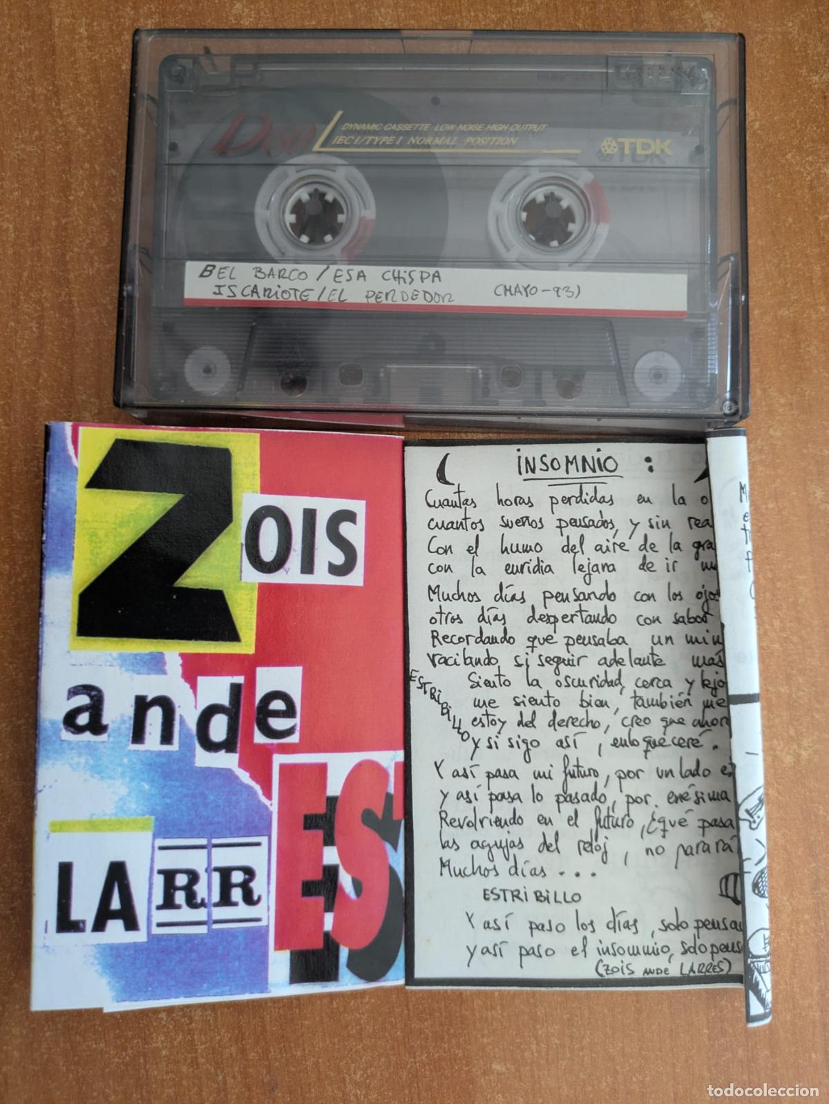 Casetes antiguos: ZOIS ANDE LARRES. Energia. Maqueta + Directo. Barakaldo. A&ntilde;os 1991-1993.