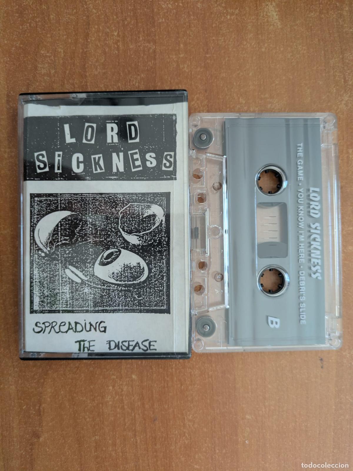 Casetes antiguos: LORD SICKNESS. Spreading the disease. Maqueta. A&ntilde;o 1993.