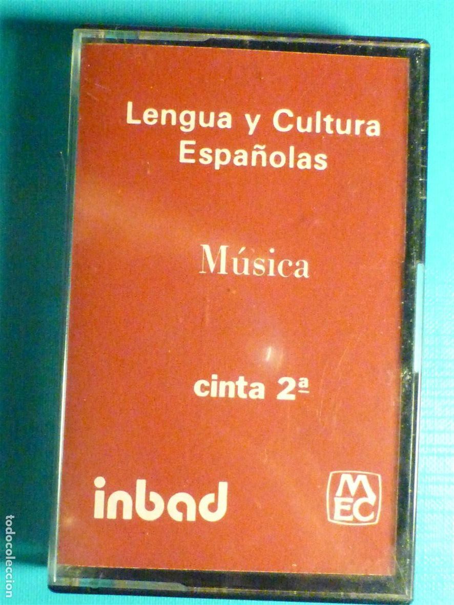 Casetes antiguos: Cassette INBAD - Lengua y Cultura Espa&ntilde;olas - M&uacute;sica - Cinta 2&ordf; -