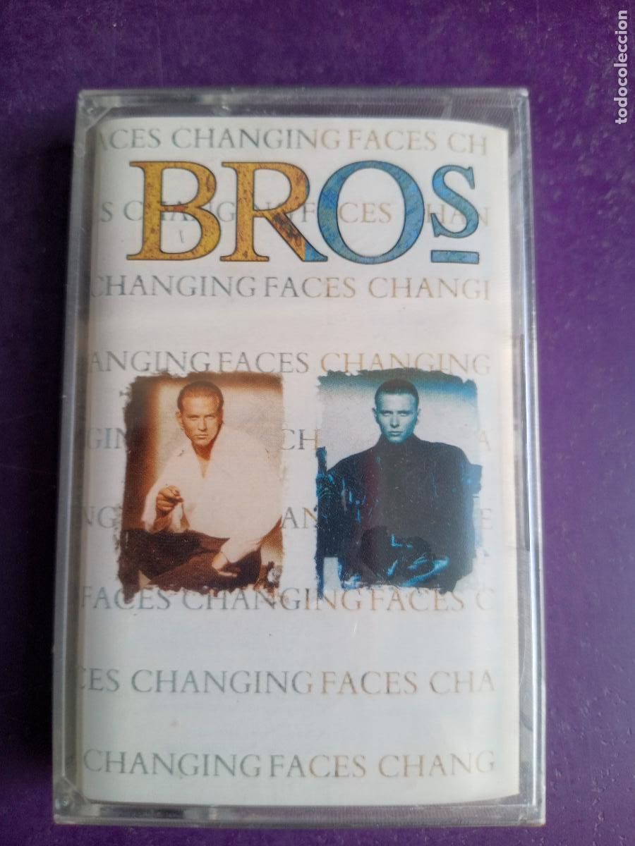 Casetes antiguos: BROS - CASETE CBS SONY 1991 PRECINTADA - CHANGING FACES - SYNTH POP DISCO FANS 90'S