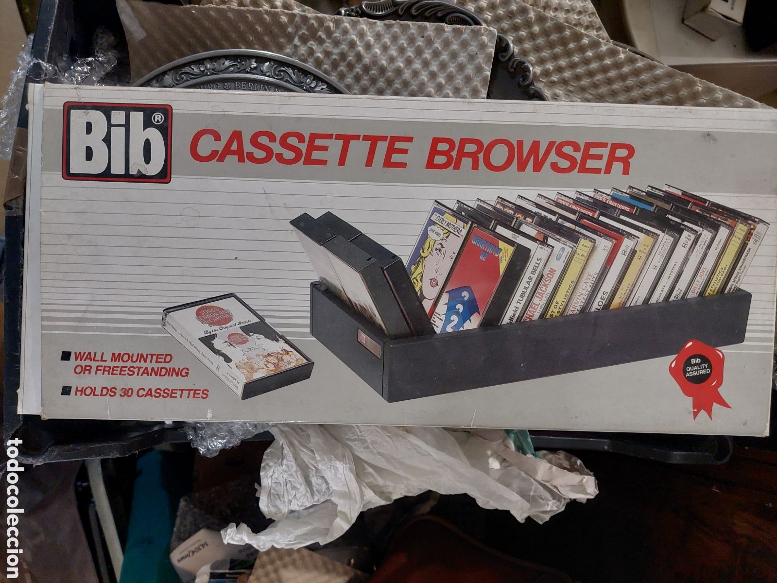 Casetes antiguos: Vintage Caja ARCHIVADOR BIB CASSETTE BROWSER