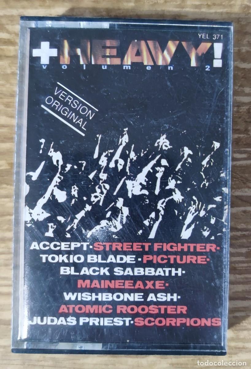 Casetes antiguos: Cassette + Heavy Vol. 2 (1985) recopilacion heavy metal a&ntilde;os 80