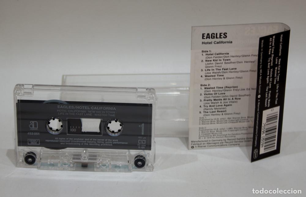 Casetes antiguos: CASETE DE EAGLES. HOTEL CALIFORNIA. - Foto 2