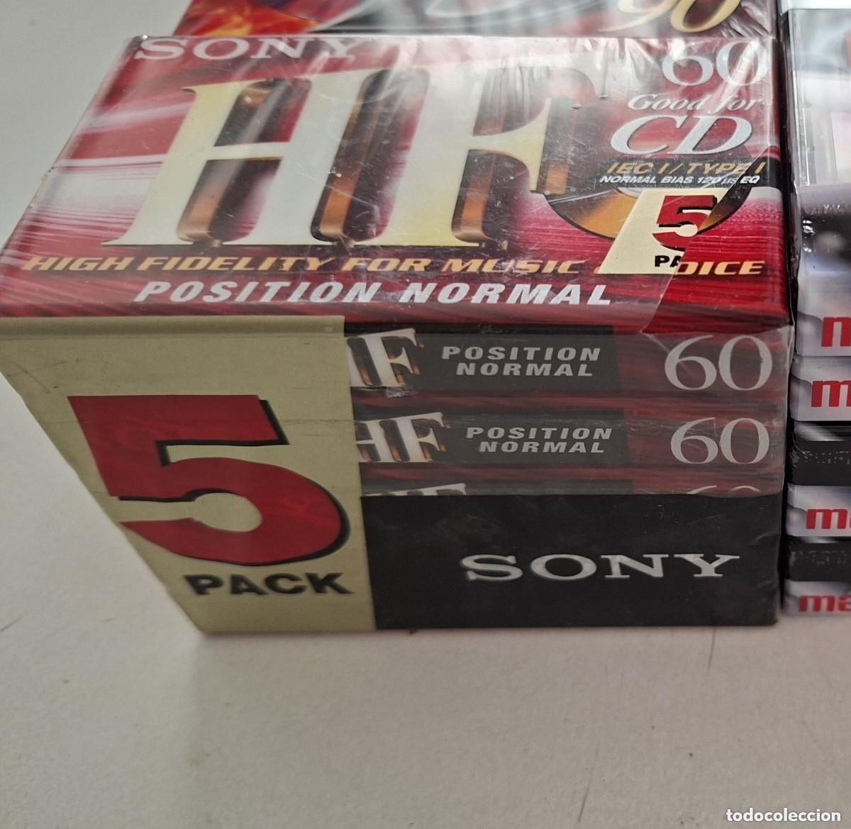 Alte Kassetten: Lote 5 Cintas Casete V&iacute;rgenes: Sony. NUEVAS SIN ABRIR