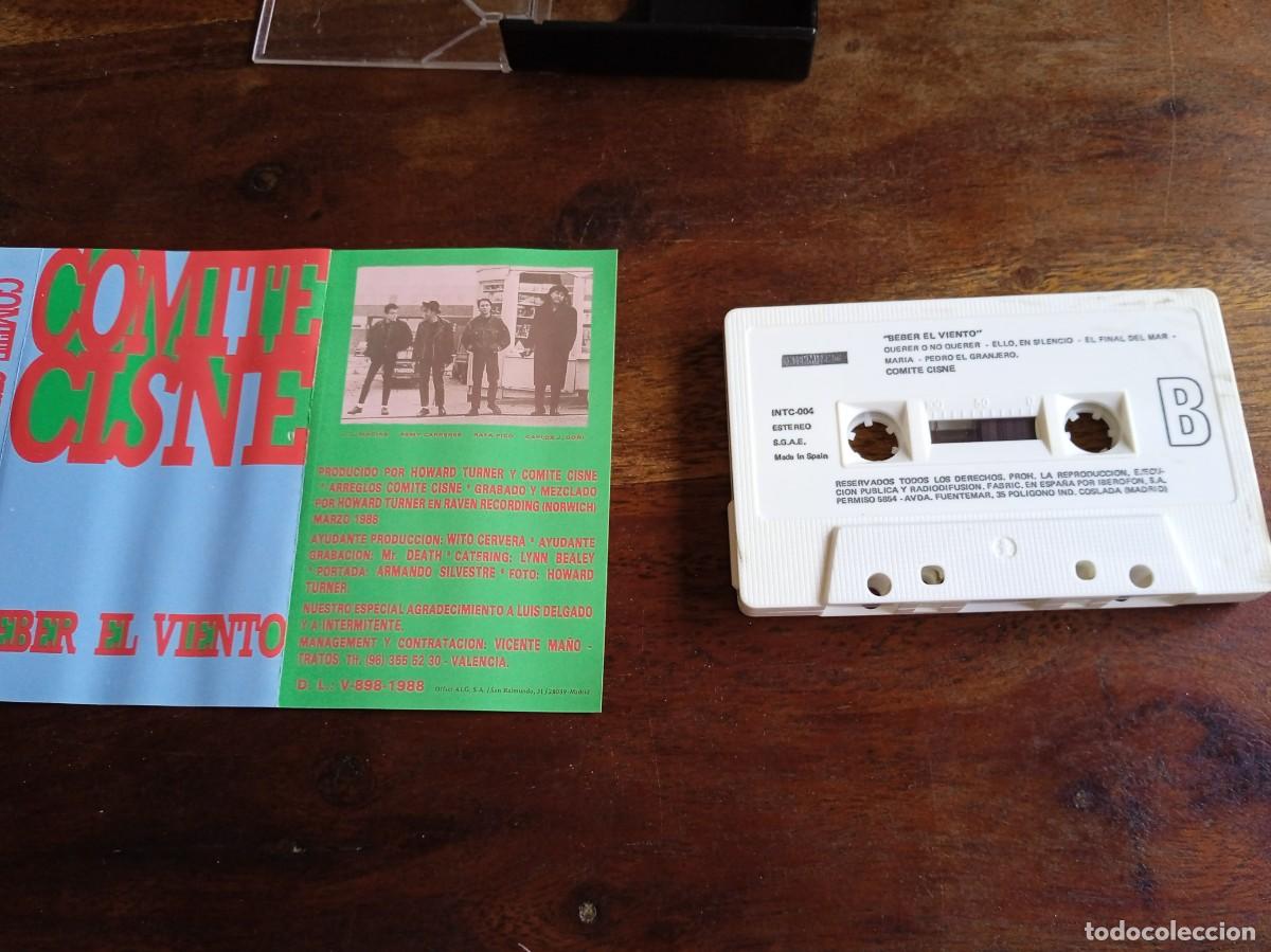 Casetes antiguos: Comite Cisne - Beber el viento - Cassete original Intermitente 1988 - Foto 2