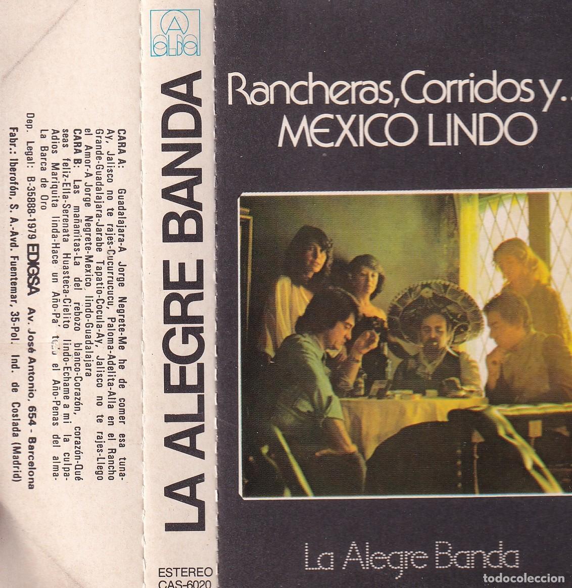 Casetes antiguos: La alegre banda - Rancheras, corridos y M&eacute;xico lindo