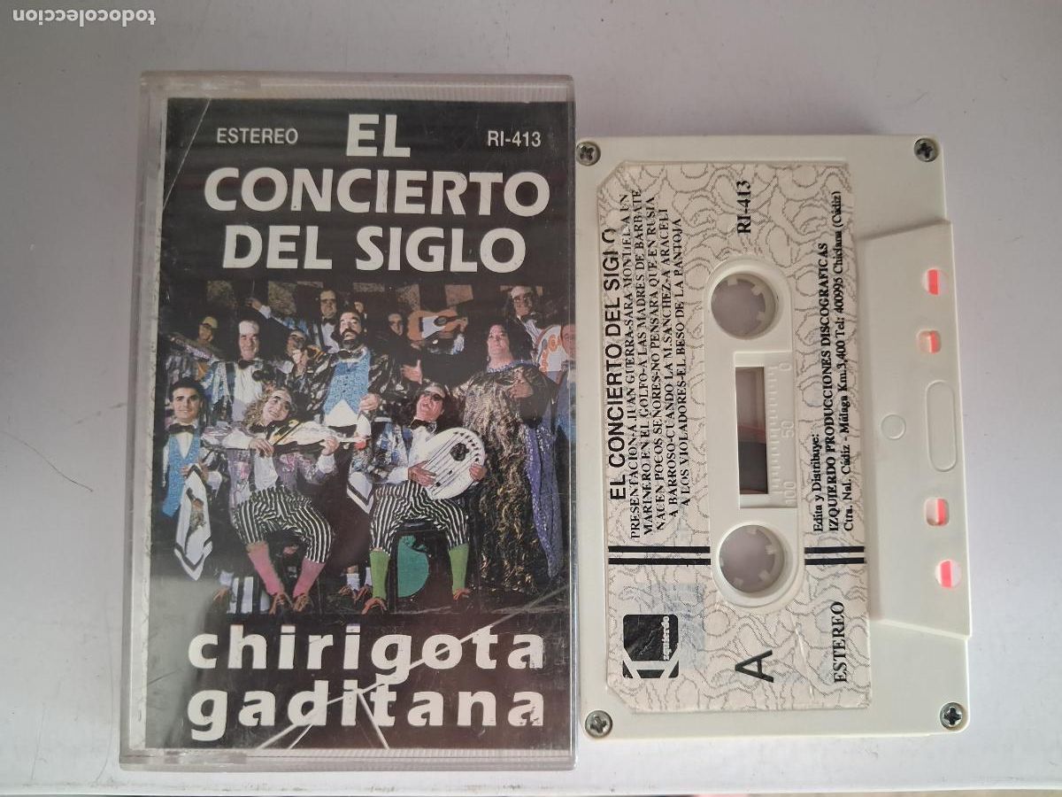 Casetes antiguos: CINTA CASETE CARNAVAL CADIZ CHIRIGOTA EL CONCIERTO DEL SIGLO