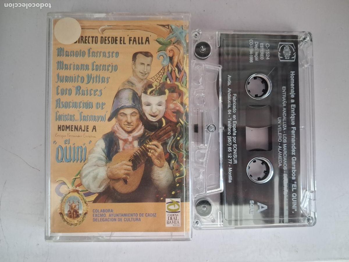Casetes antiguos: CINTA CASETE CARNAVAL CADIZ EL QUINI (HOMENAJE A ENRIQUE FERN&Aacute;NDEZ)