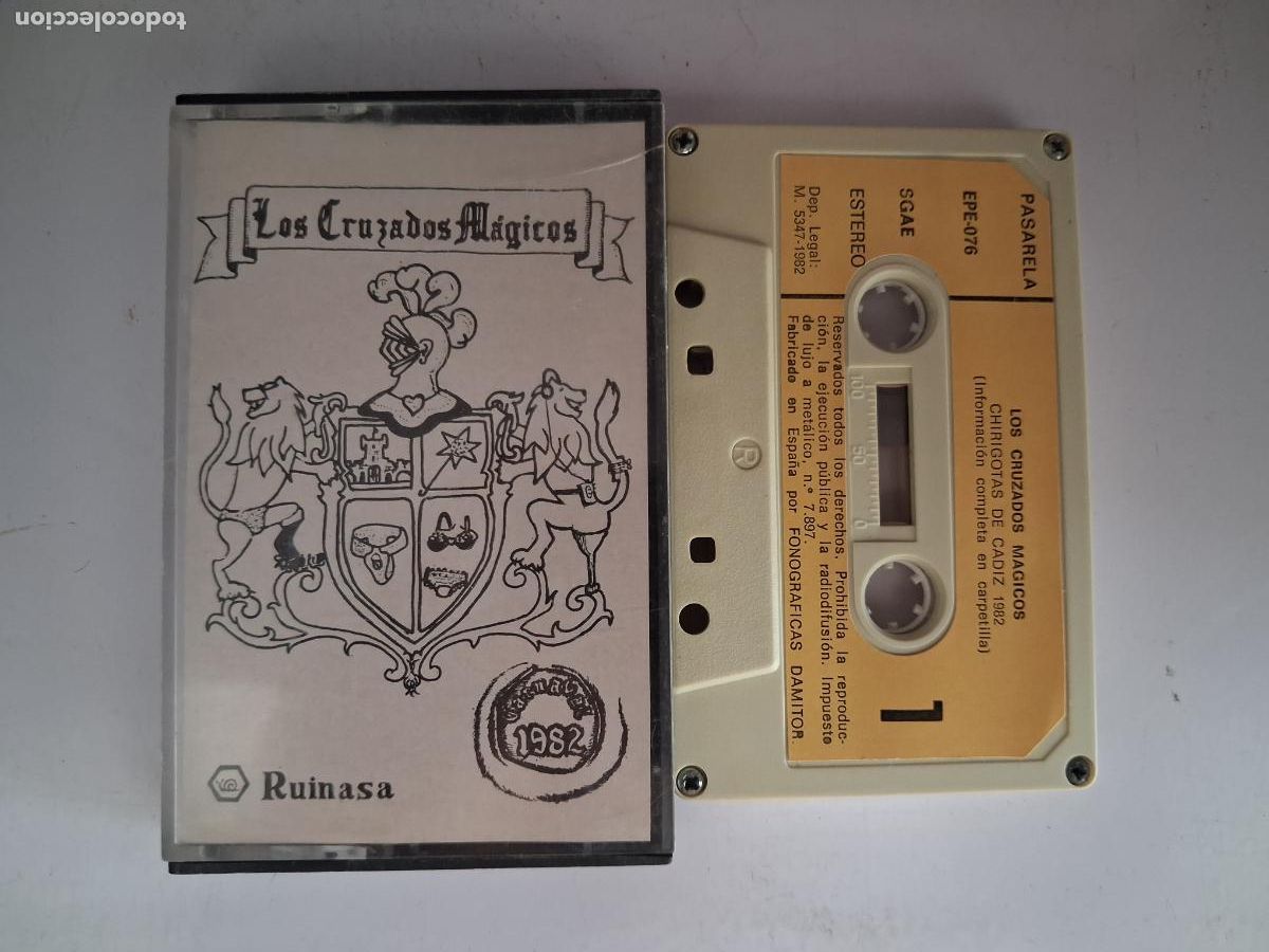 Casetes antiguos: CINTA CASETE CARNAVAL CADIZ CHIRIGOTA LOS CRUZADOS MAGICOS
