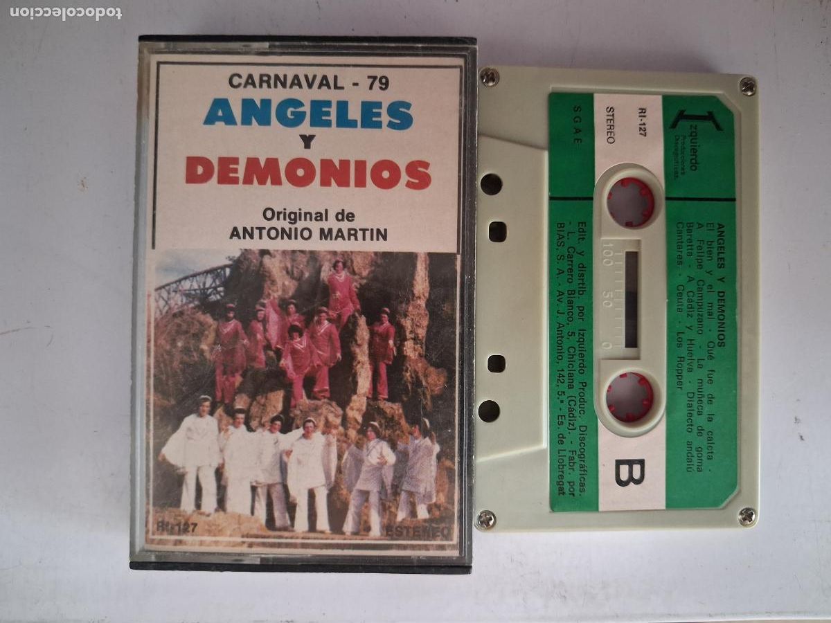 Casetes antiguos: CINTA CASETE CARNAVAL CADIZ COMPARSA ANGELES Y DEMONIOS