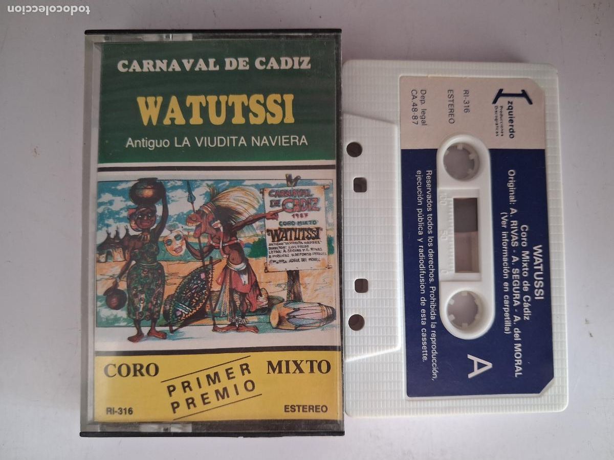Casetes antiguos: CINTA CASETE CARNAVAL CADIZ WATUTSSI