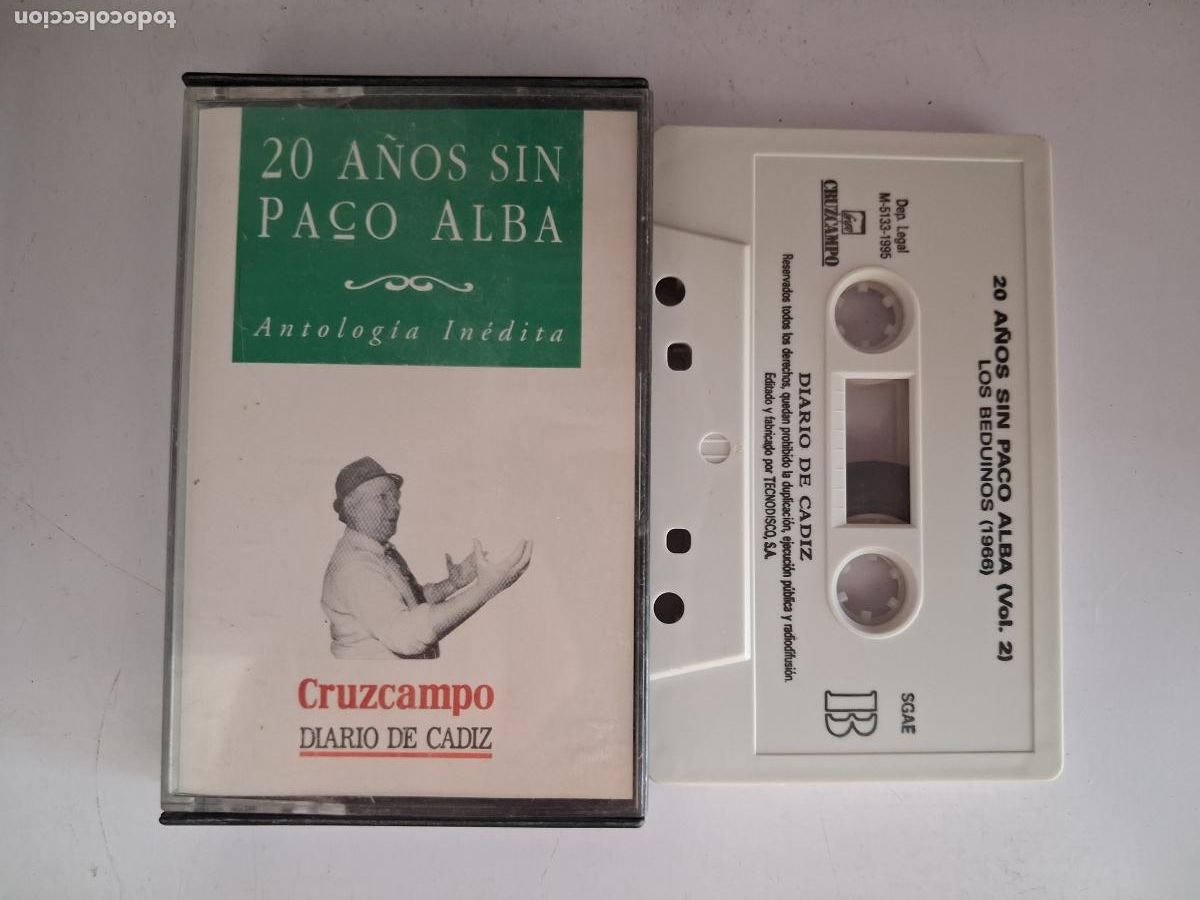 Casetes antiguos: CINTA CASETE CARNAVAL CADIZ 20 A&Ntilde;OS SIN PACO ALBA 2