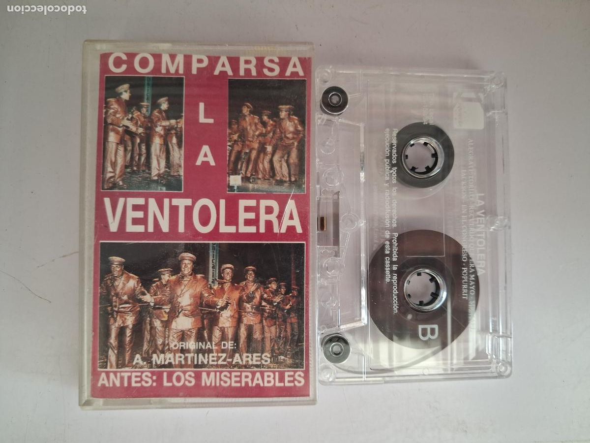 Casetes antiguos: CINTA CASETE CARNAVAL CADIZ COMPARSA LA VENTOLERA TRANSPARENTE - ANTONIO MARTINEZ ARES