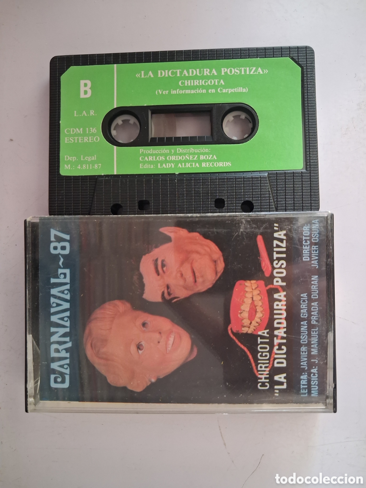 Casetes antiguos: CINTA CASETE CARNAVAL CADIZ - CHIRIGOTA LA DICTADURA POSTIZA