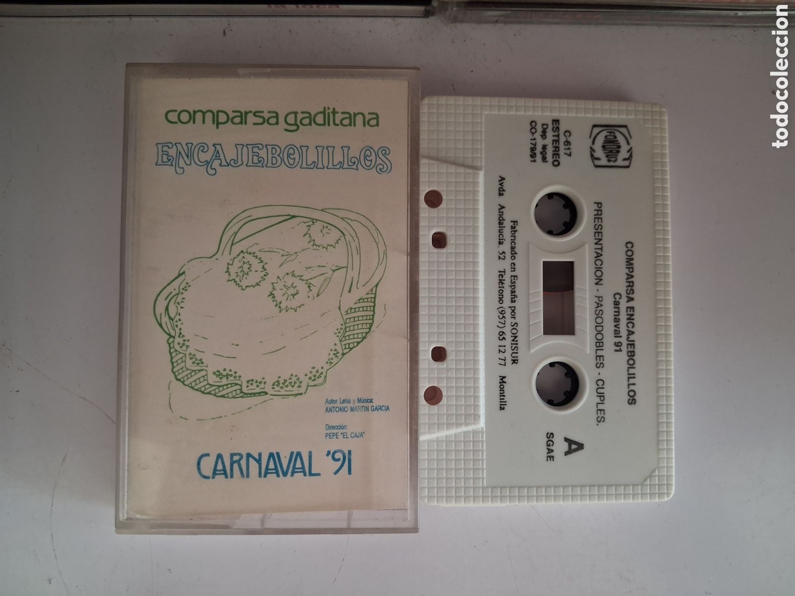 Casetes antiguos: CINTA CASETE CARNAVAL CADIZ - COMPARSA ENCAJEBOLILLOS FONORUZ