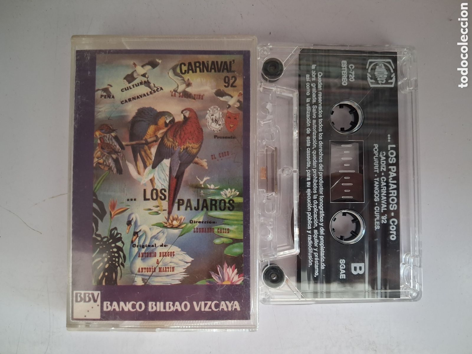 Casetes antiguos: CINTA CASETE CARNAVAL CADIZ - CORO LOS PAJAROS