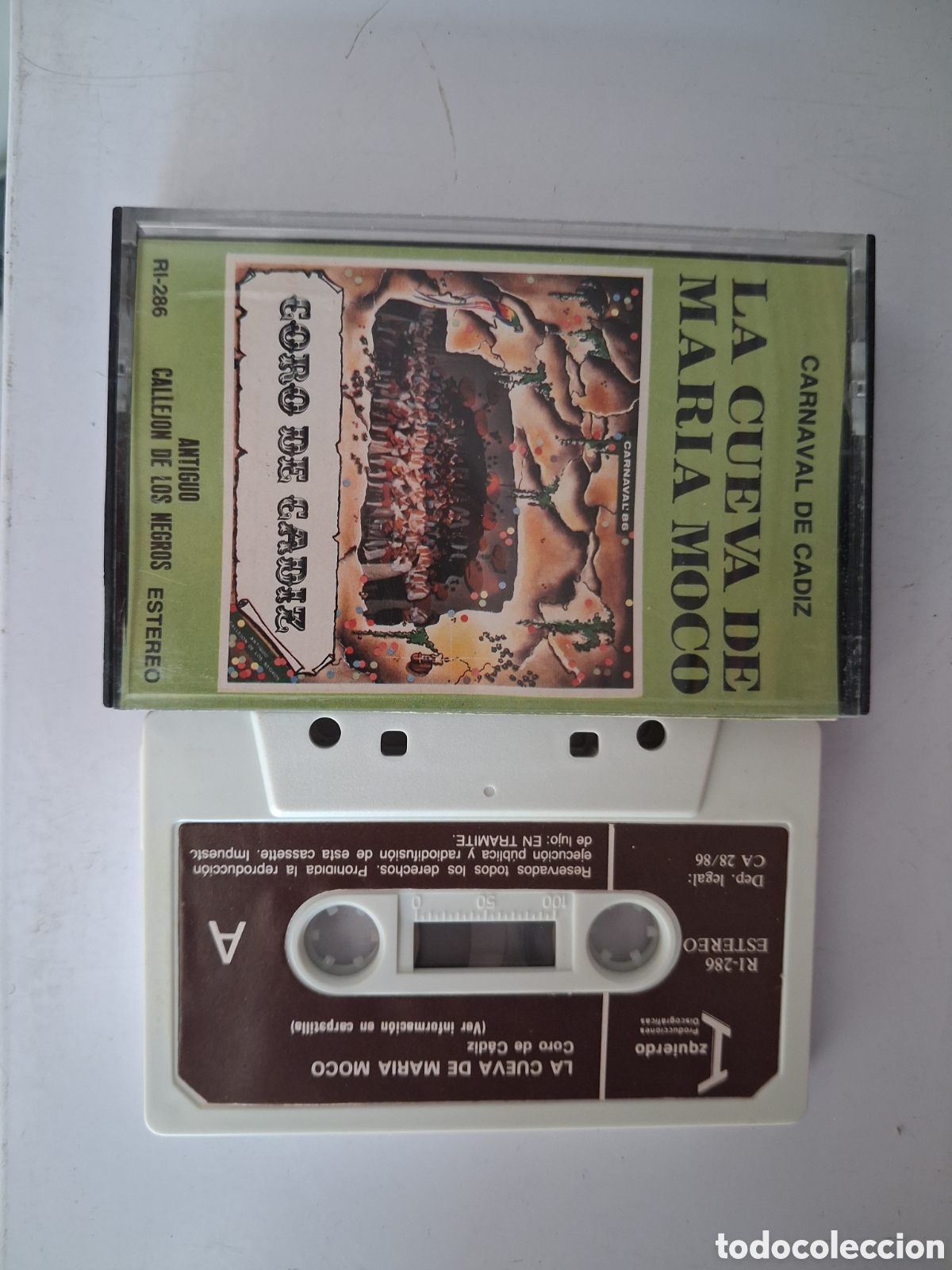 Casetes antiguos: CINTA CASETE CARNAVAL CADIZ - CORO LA CUEVA DE MARIA MOCO