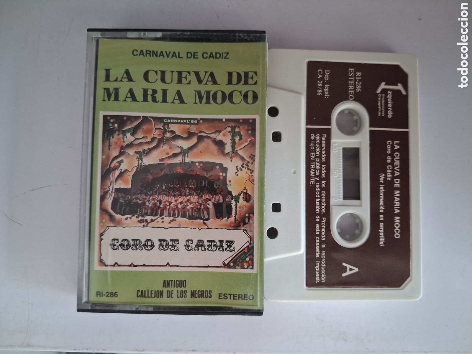 Casetes antiguos: CINTA CASETE CARNAVAL CADIZ - CORO LA CUEVA DE MARIA MOCO