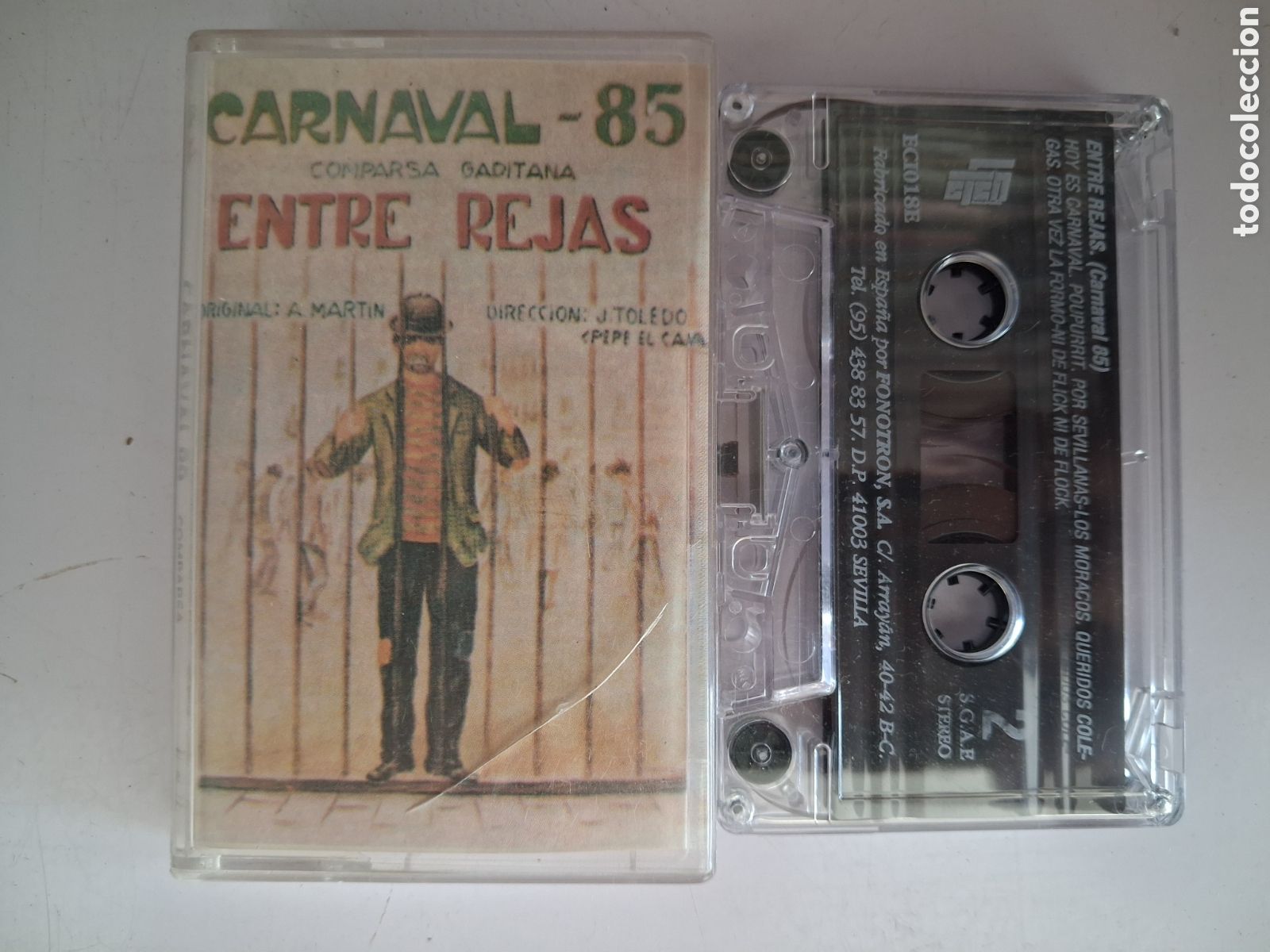Casetes antiguos: CINTA CASETE CARNAVAL CADIZ - COMPARSA ENTRE REJAS - MELLI EFEN