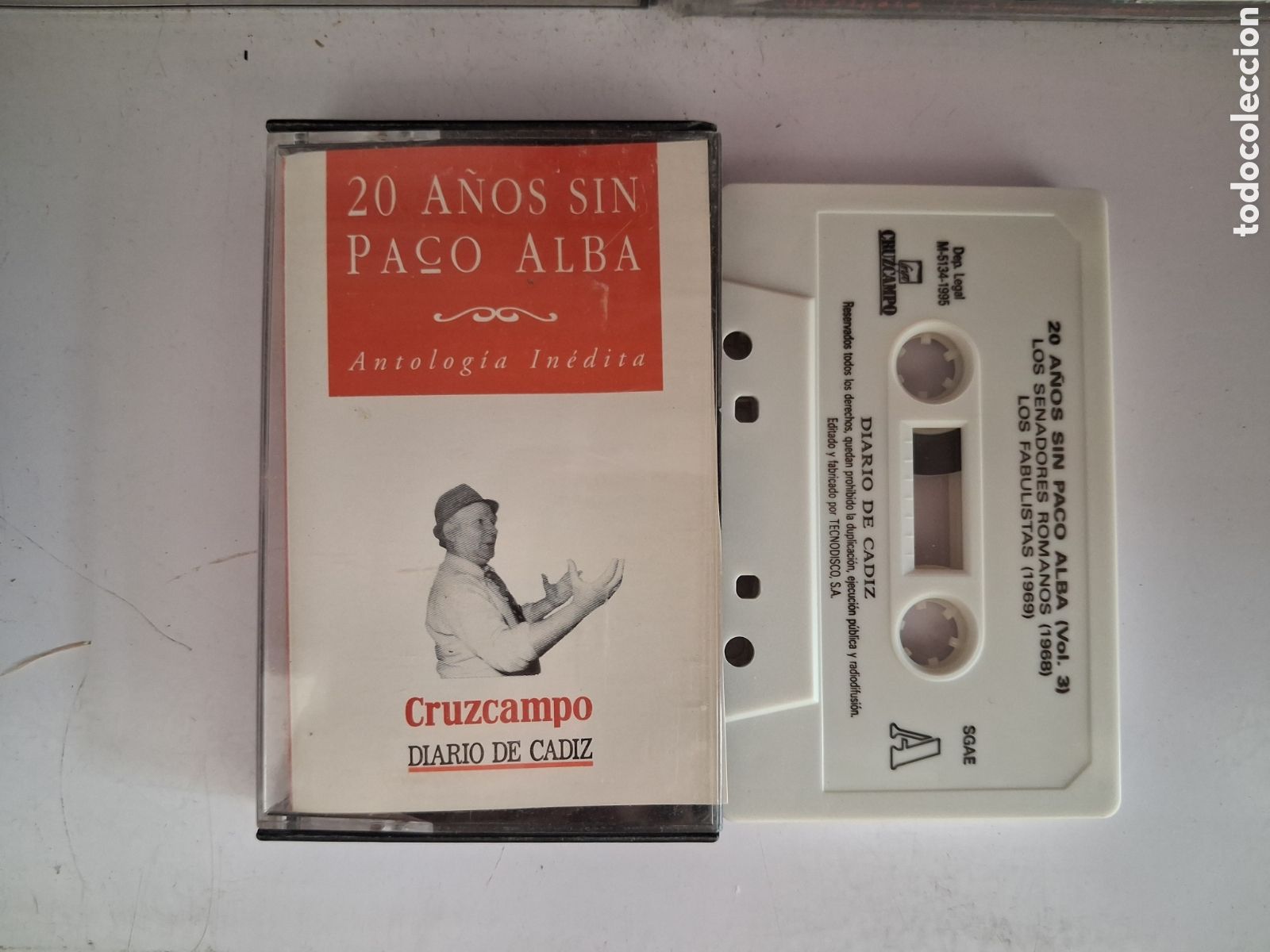 Casetes antiguos: CINTA CASETE CARNAVAL CADIZ 20 A&Ntilde;OS SIN PACO ALBA 3