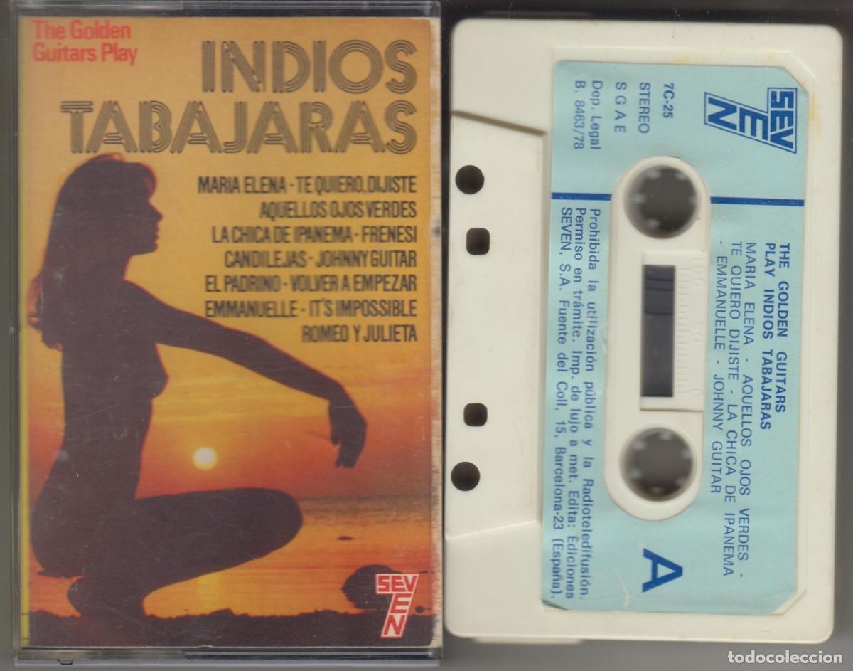 Casetes antiguos: Indios Tabajaras cassette 1978 Seven Manolo Garc&iacute;a