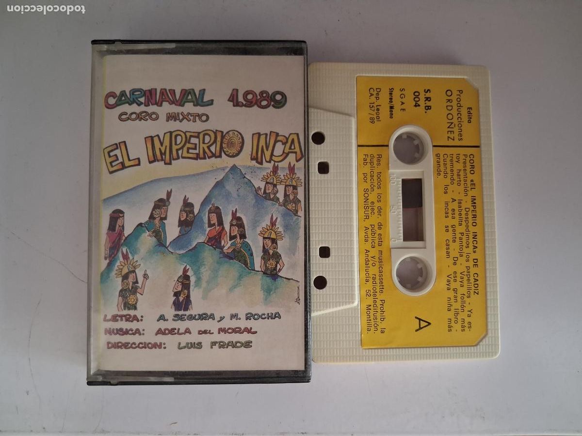 Casetes antiguos: CINTA CASETE CARNAVAL CADIZ CORO EL IMPERIO INCA