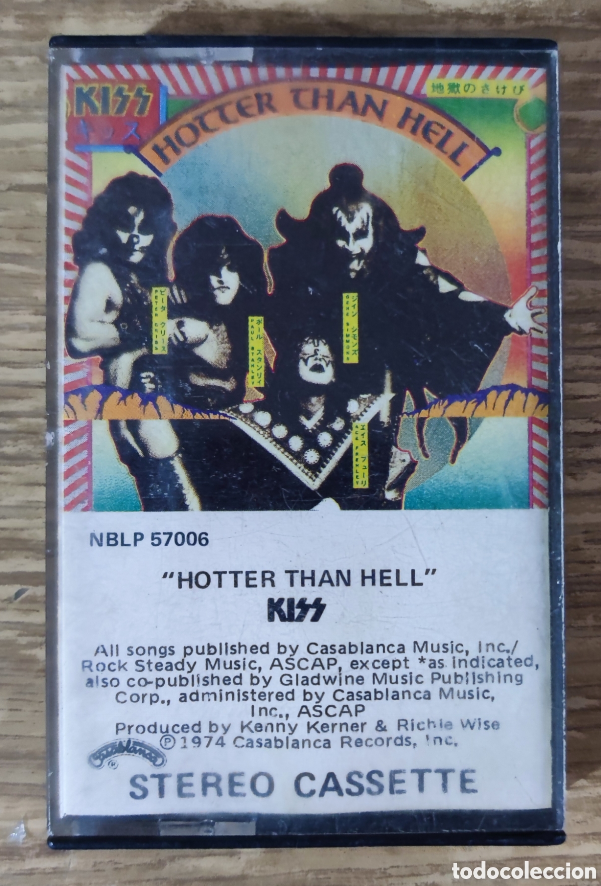 Alte Kassetten: Cassette Kiss - Hotter Than Hell (1974) ed. americana