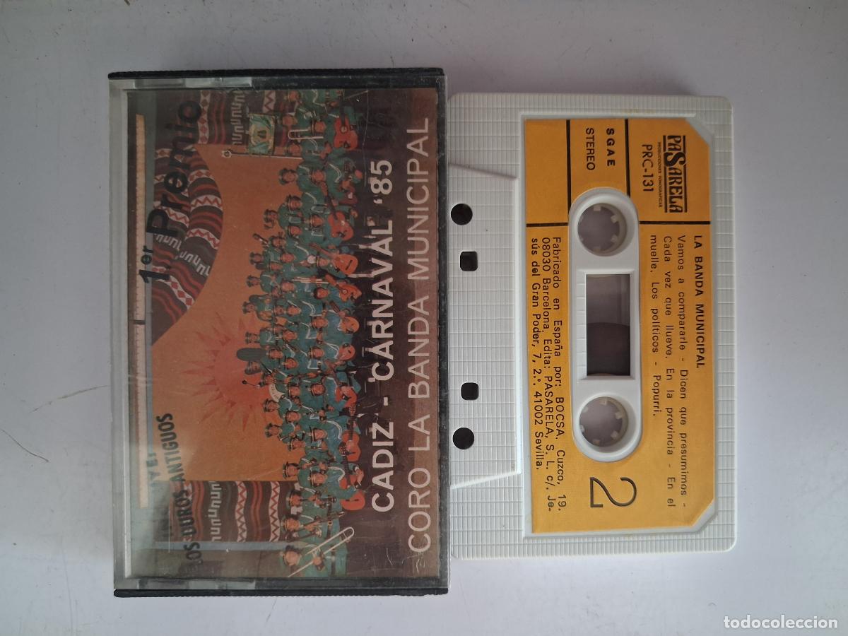 Casetes antiguos: CINTA CASETE CARNAVAL CADIZ CORO LA BANDA MUNICIPAL