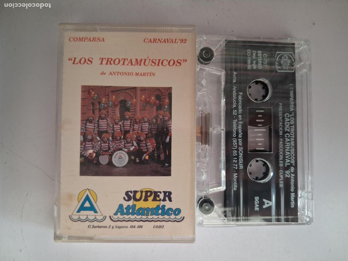 Casetes antiguos: CINTA CASETE CARNAVAL CADIZ LOS TROTAMUSICOS