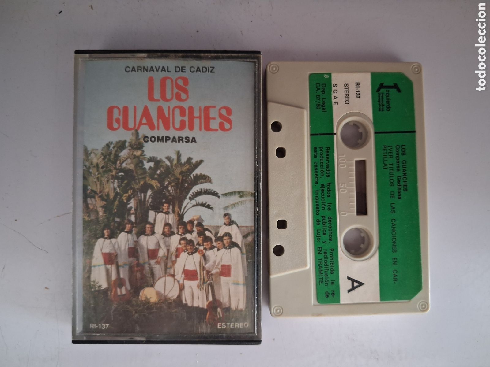 Casetes antiguos: CINTA CASETE CARNAVAL COMPARSA LOS GUANCHES