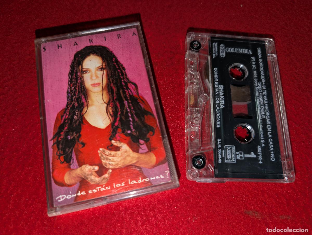Casetes antiguos: SHAKIRA Donde estan los ladro&ntilde;es? K7 CASSETTE 1998 Columbia ESPA&Ntilde;A SPAIN