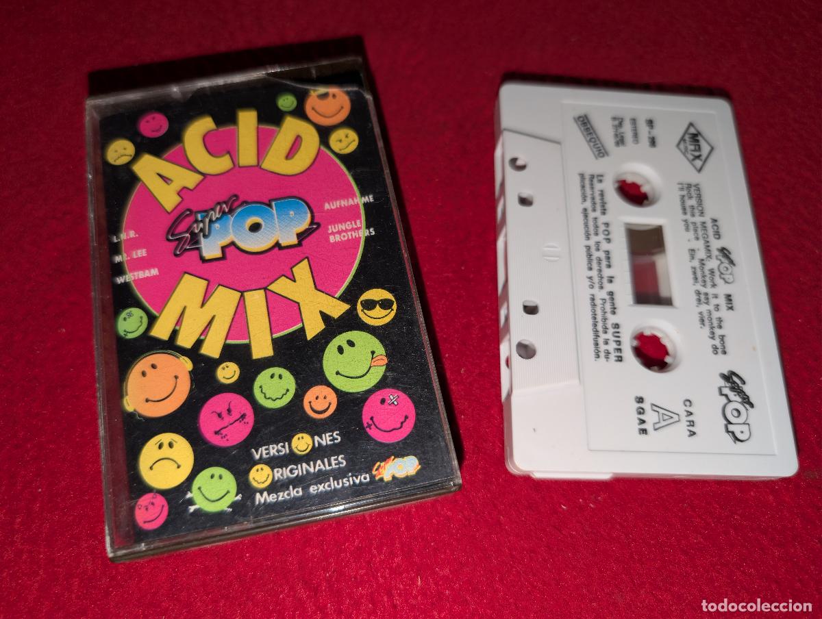 Casetes antiguos: ACID SUPER POP MIX 1989 K7 CASSETTE Max Musix MIX ESPA&Ntilde;A SPAIN