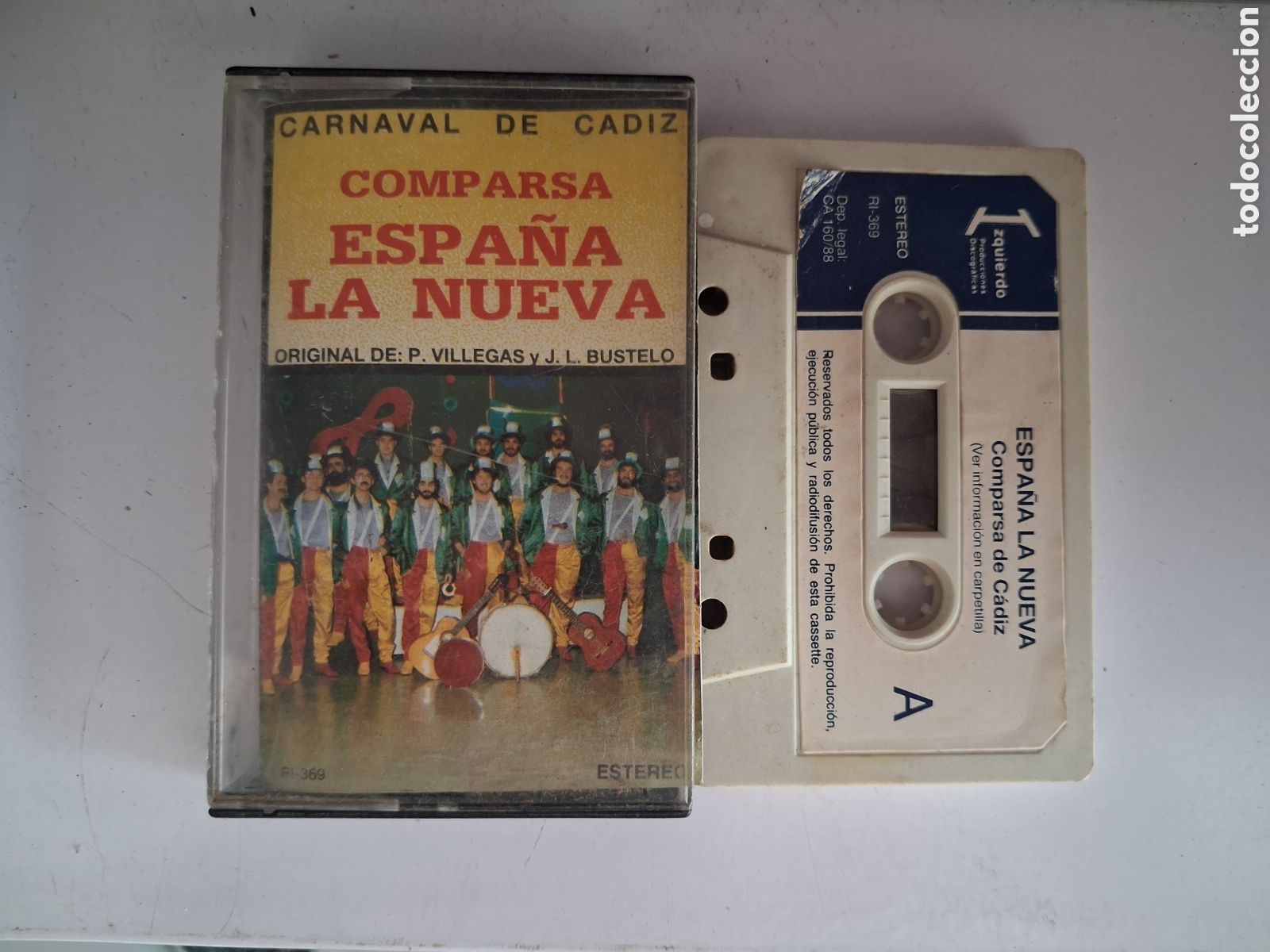 Casetes antiguos: CINTA CASETE CARNAVAL COMPARSA ESPA&Ntilde;A LA NUEVA