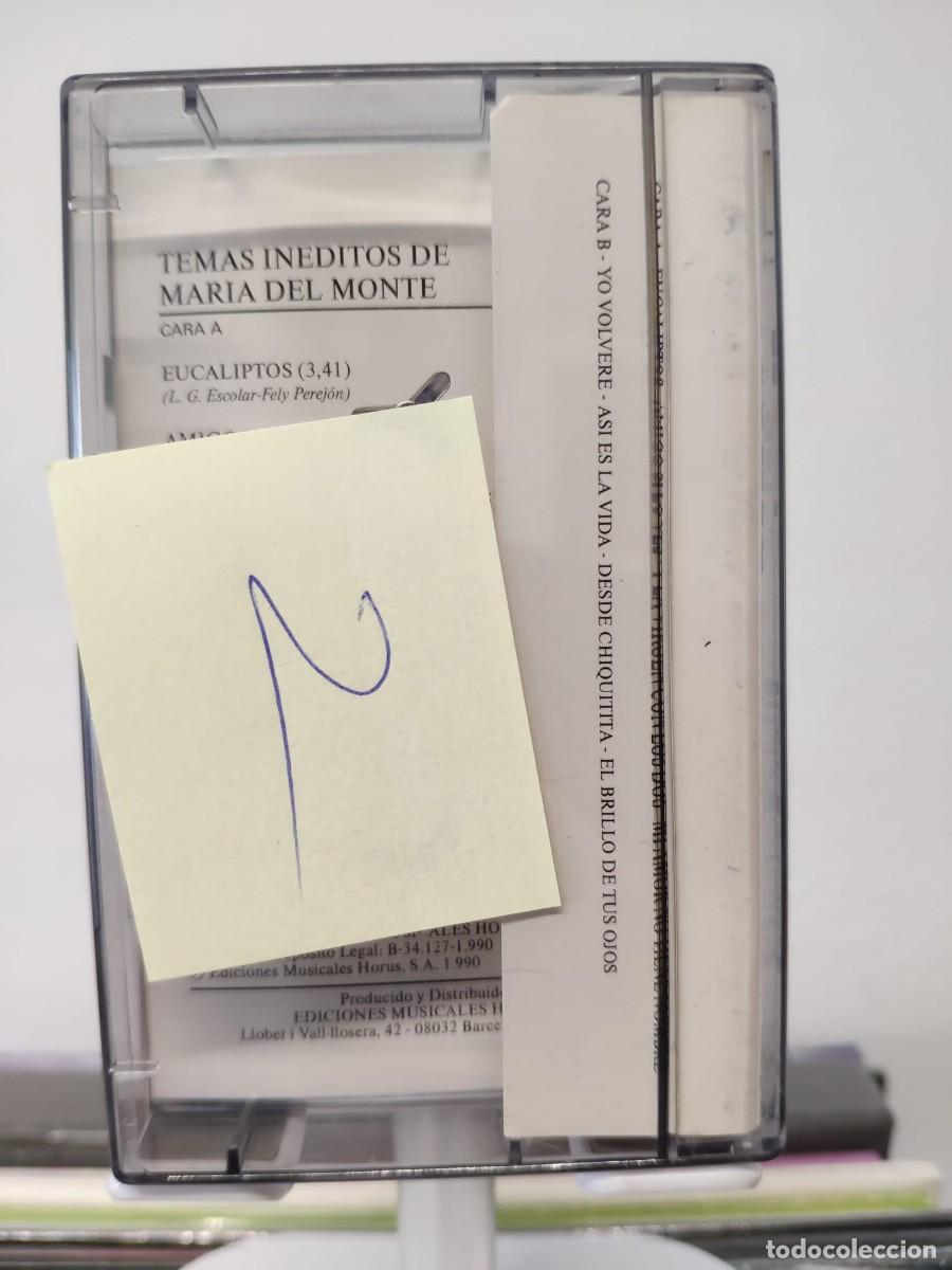 Casetes antiguos: Mar&iacute;a del Monte - Temas In&eacute;ditos (Cassette) 2 - Foto 3