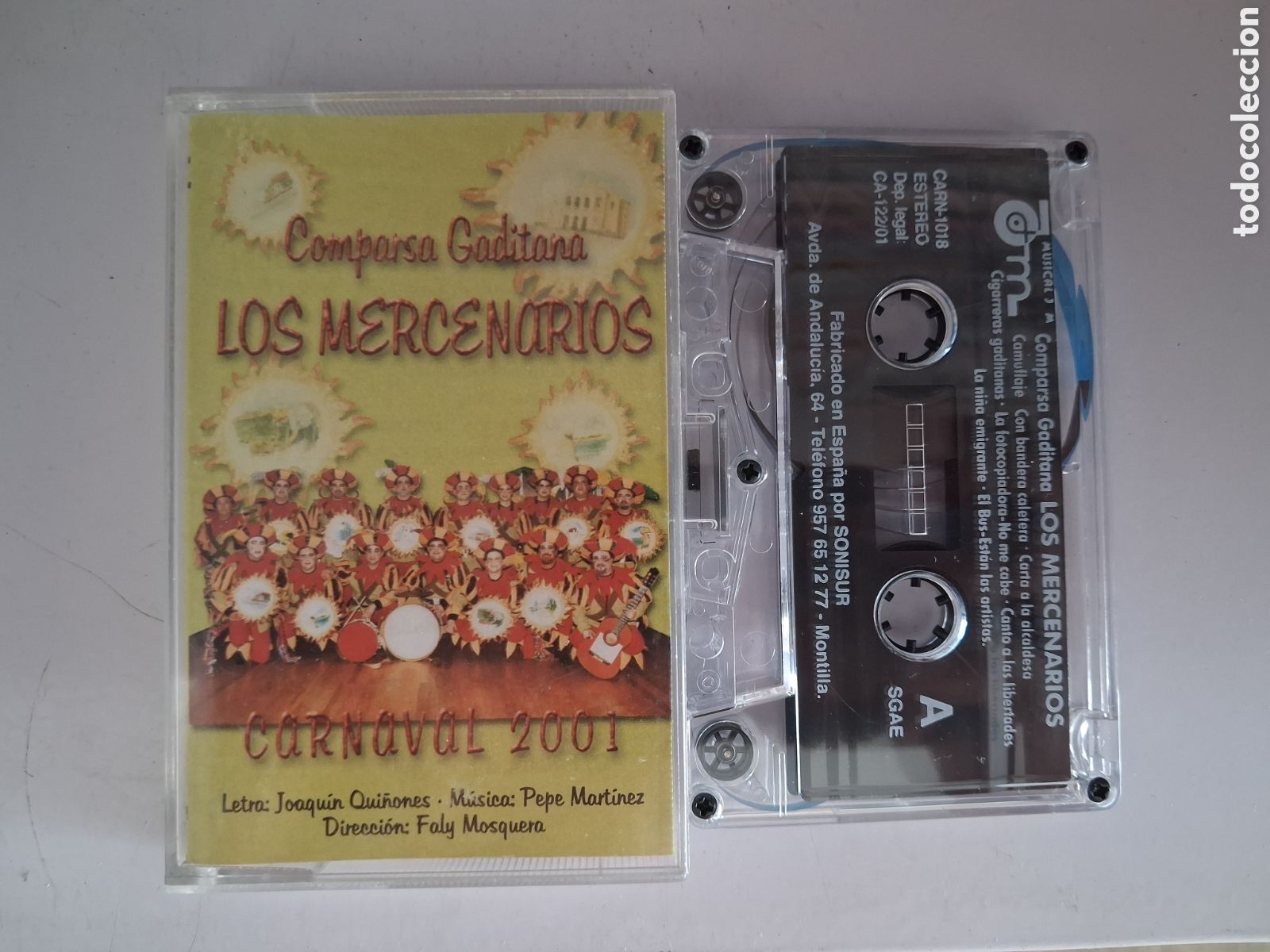 Casetes antiguos: CINTA CASETE CARNAVAL CADIZ COMPARSA LOS MERCENARIOS