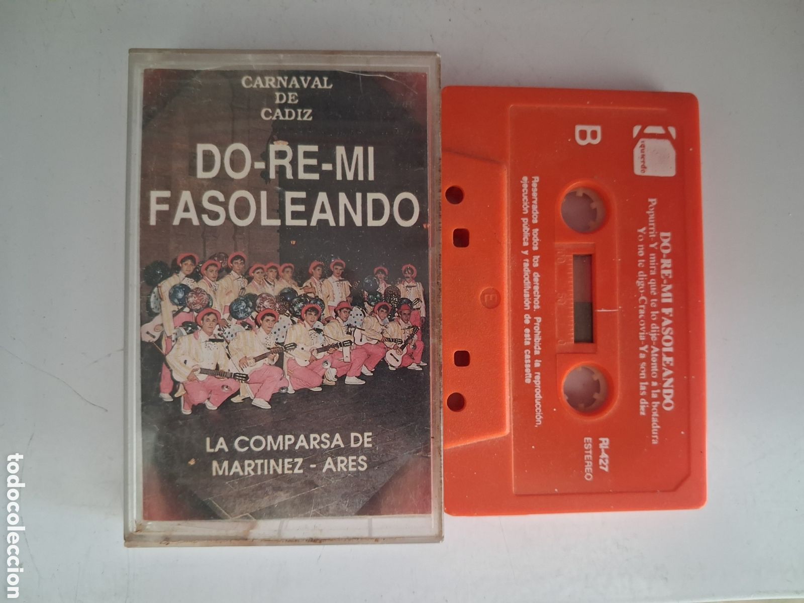 Casetes antiguos: CINTA CASETE CARNAVAL CADIZ COMPARSA DO-RE-MI-FASOLEANDO - NARANJA - ANTONIO MARTINEZ ARES