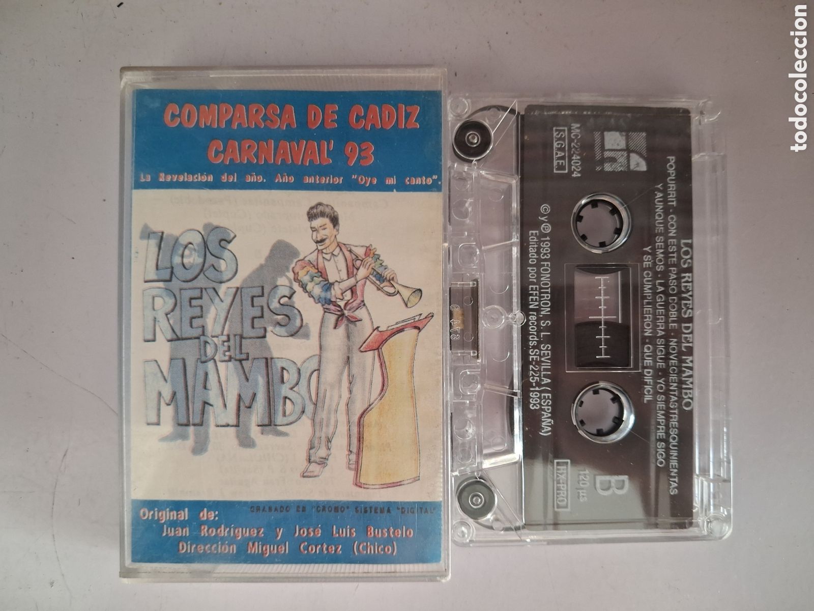 Casetes antiguos: CINTA CASETE CARNAVAL CADIZ COMPARSA LOS REYES DEL MAMBO